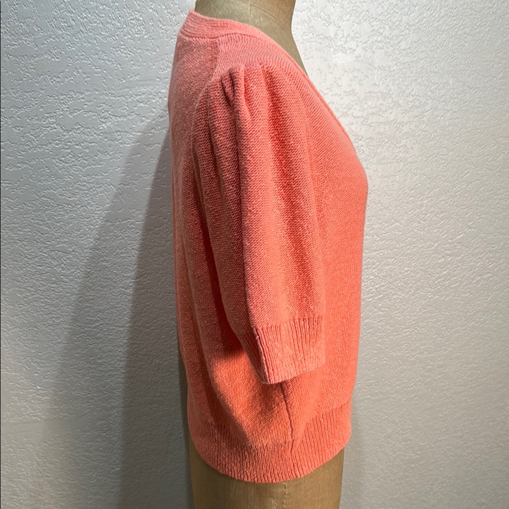 Madewell Coral Button-Up Cardigan - Picture 6 of 10